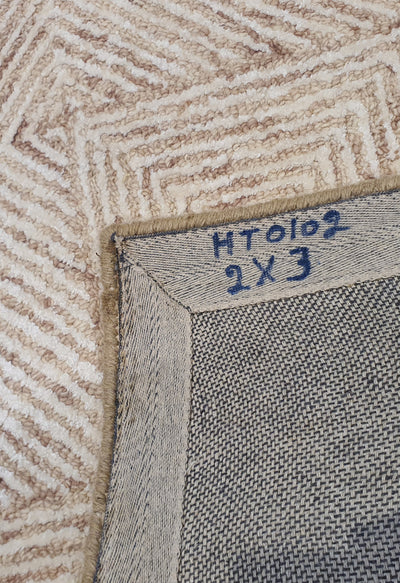 SUPERFINE HAND TUFTED LOOP & CUT PILE CARPET SAMPLE - HT0102