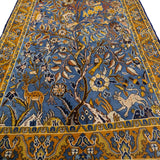 Persian Tabriz Tree of Life Design Blue and Brown - AR3451
