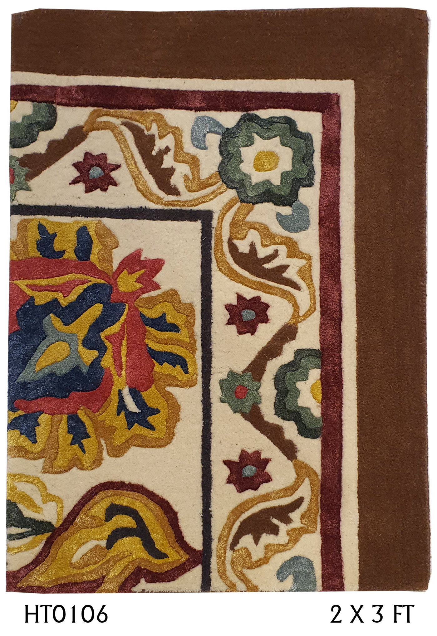 SUPERFINE HAND TUFTED VISCOSE WITH WOOL HI & LOW PILE CARPET SAMPLE - HT0106