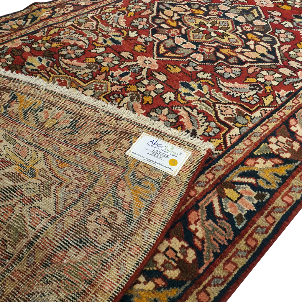 Persian Hamadan Red Tribal Wool Runner Carpet - AR3568