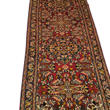 Persian Hamadan Red Tribal Wool Runner Carpet - AR3568