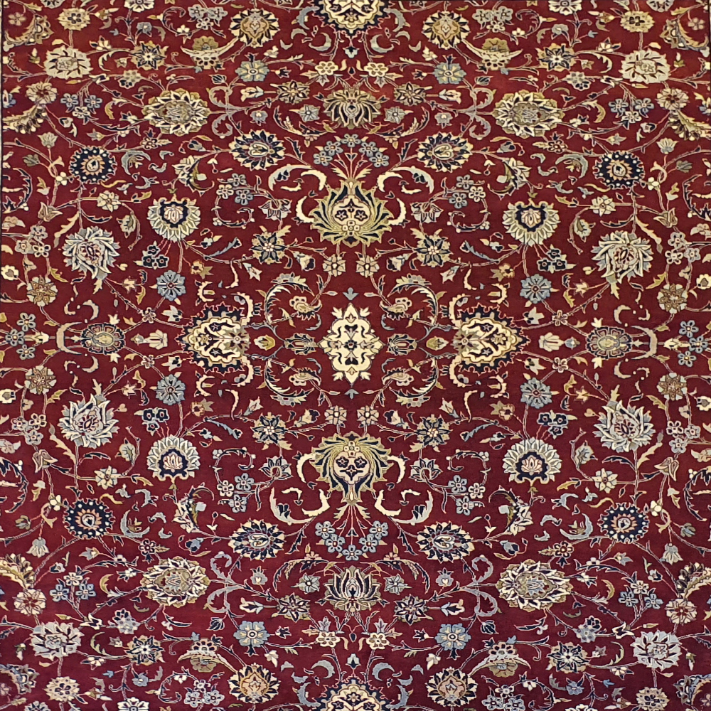 PAK PERSIAN ISFAHAN RED ALLOVER FLORAL DESIGN  - AR3660