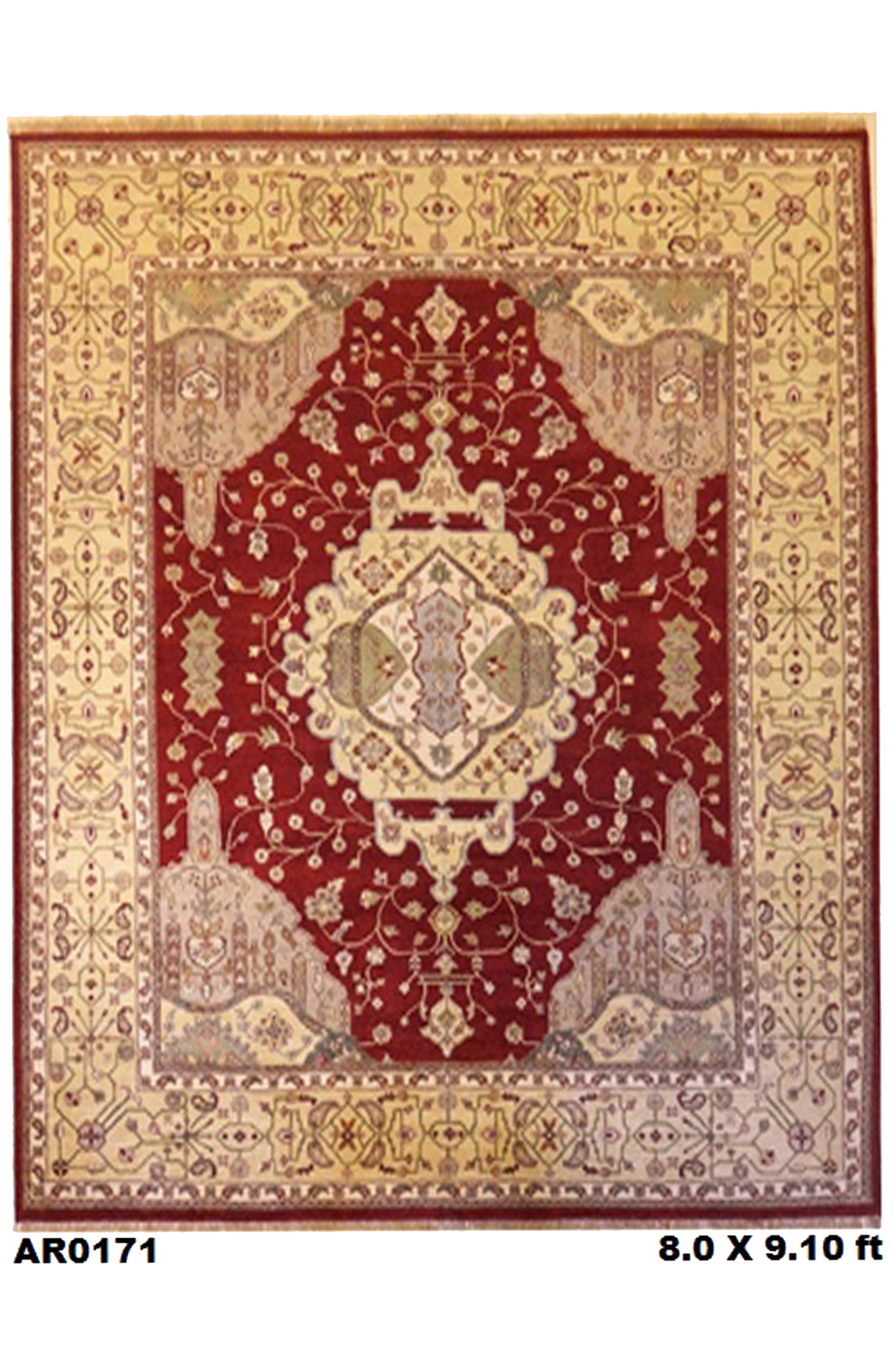 Indo Vegi Design With Center Medallion -AR0171