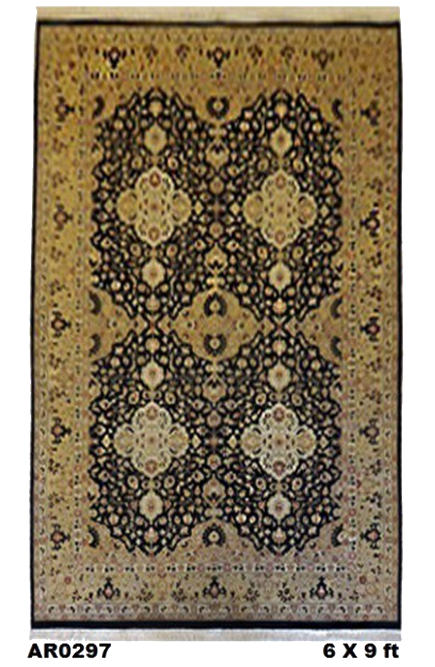 Persian Tabriz Runner Flower Border - AR1855