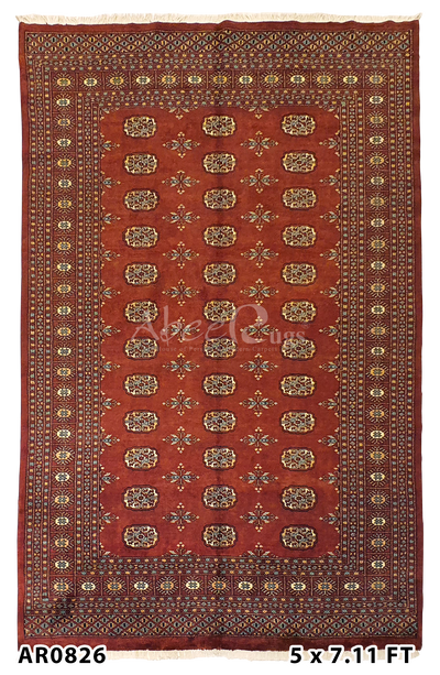 SK Bukhara with Elephant Foot Pattern and Butterfly Design - AR0826