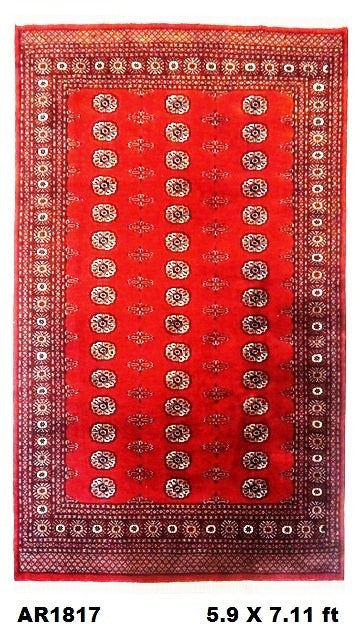 Superfine Pak Persian Bukhara Red Butterfly - AR1817