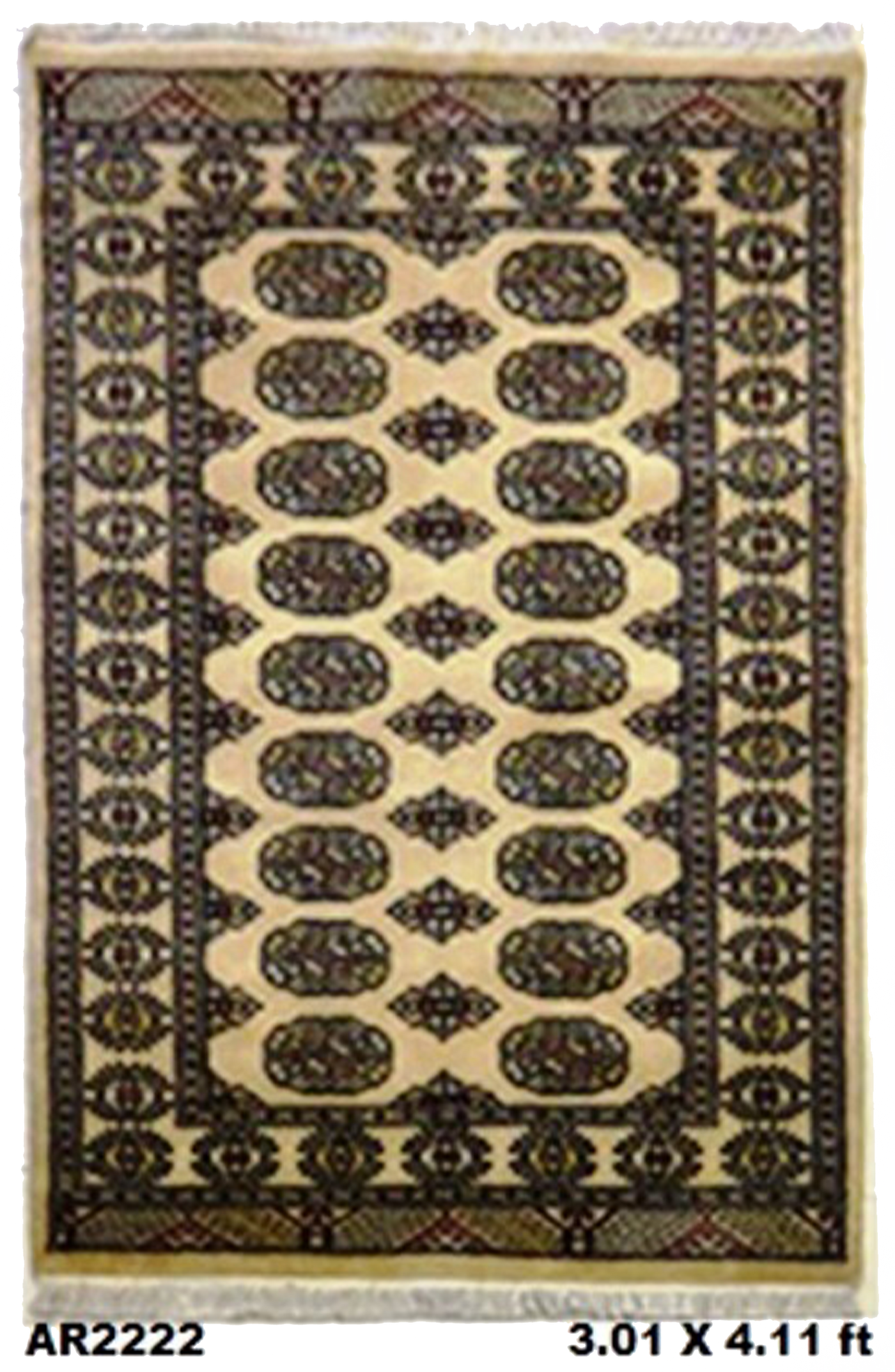 Persian Bokharah Small Carpet-AR2222