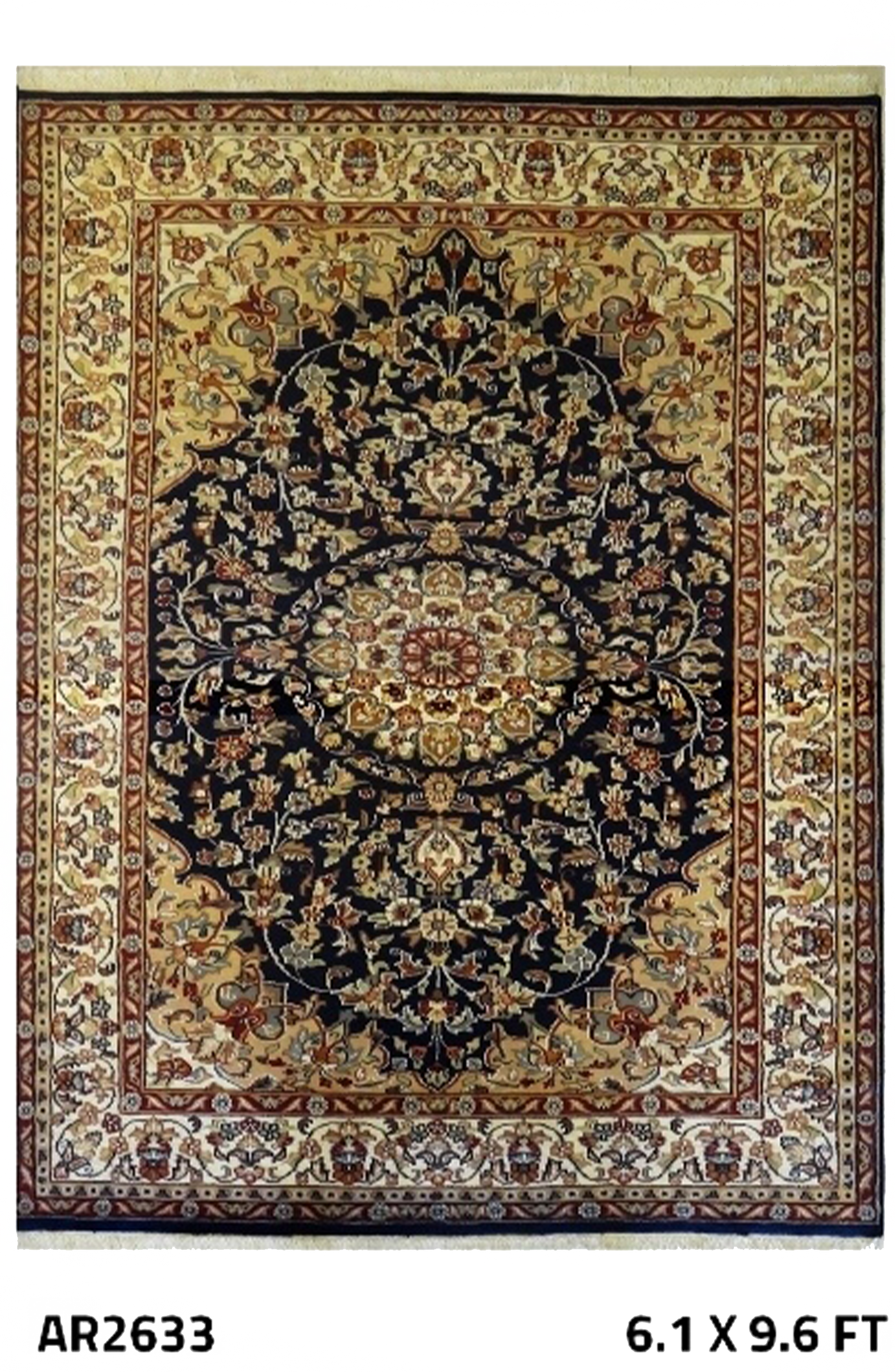 Persian Turkman Design Blue and Red - AR3198