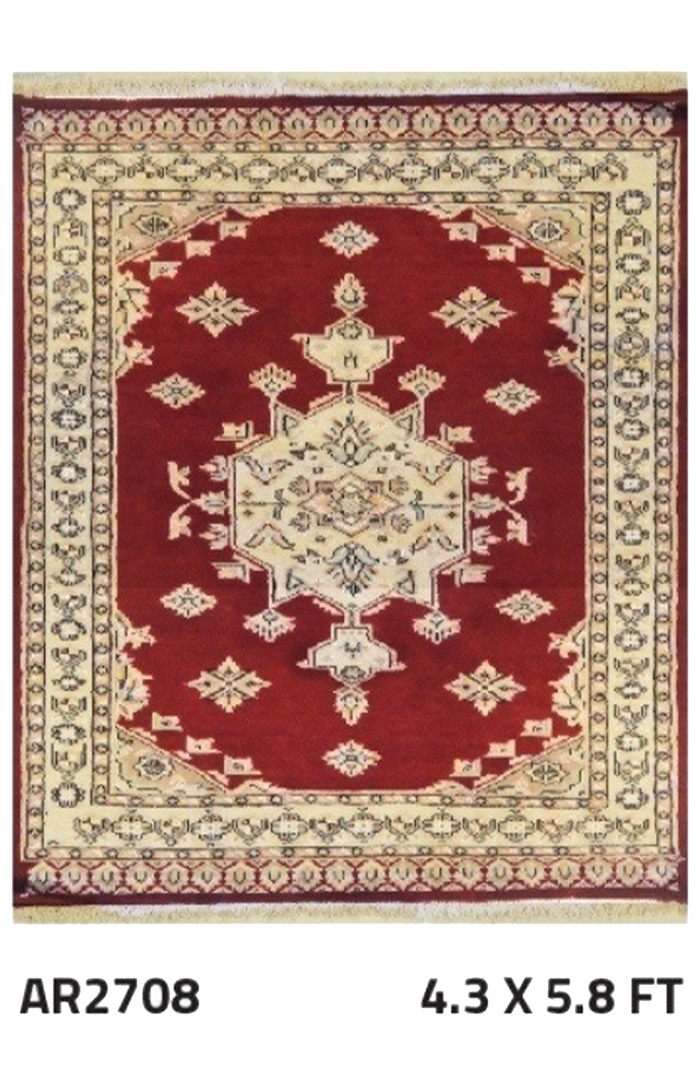 Persian Aubusson with Centre Medallion Design - AR0872