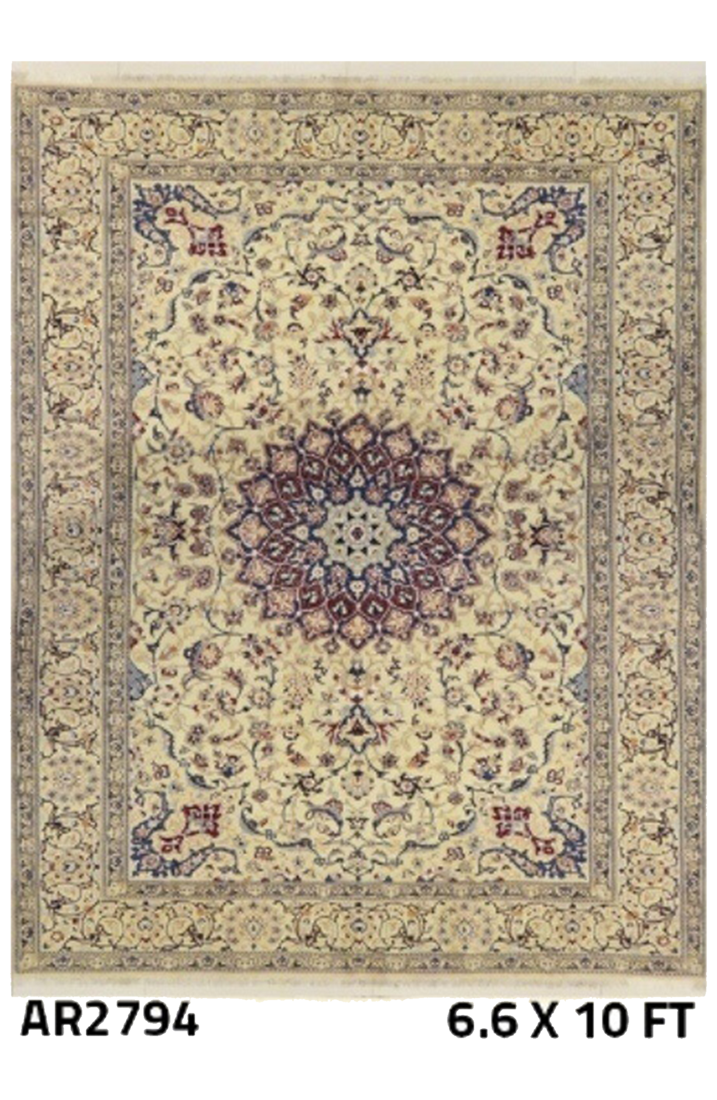 Persian Nain With Flowers - AR2794