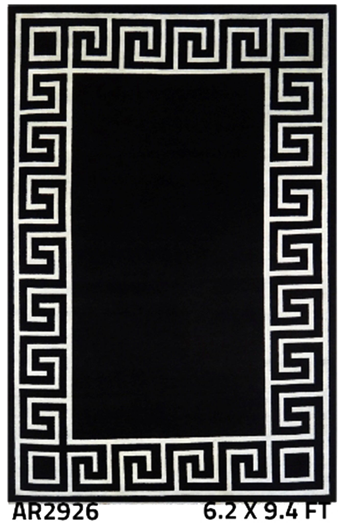 Versace Black Silver Silk Border-AR2926