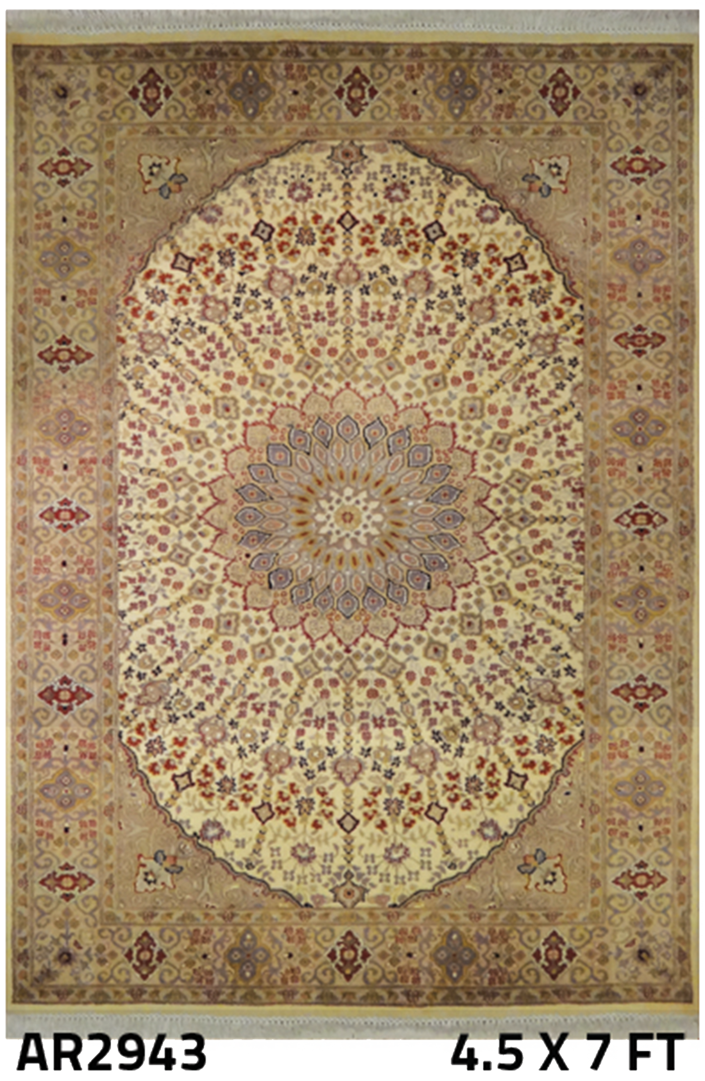 Persian Modern Gabbah All-over Multicolor Broken Design - AR2497