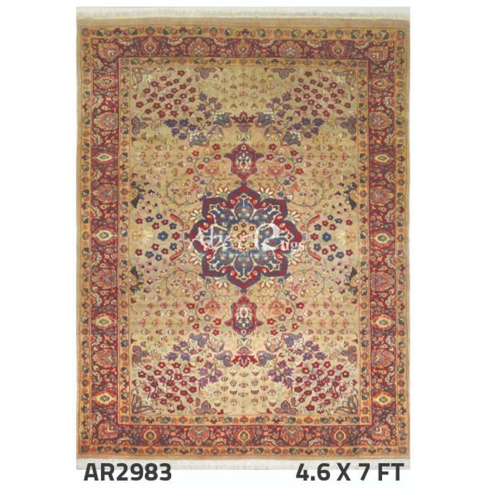 Pak Persian Aubusson Design Gold and Rust - AR1176T