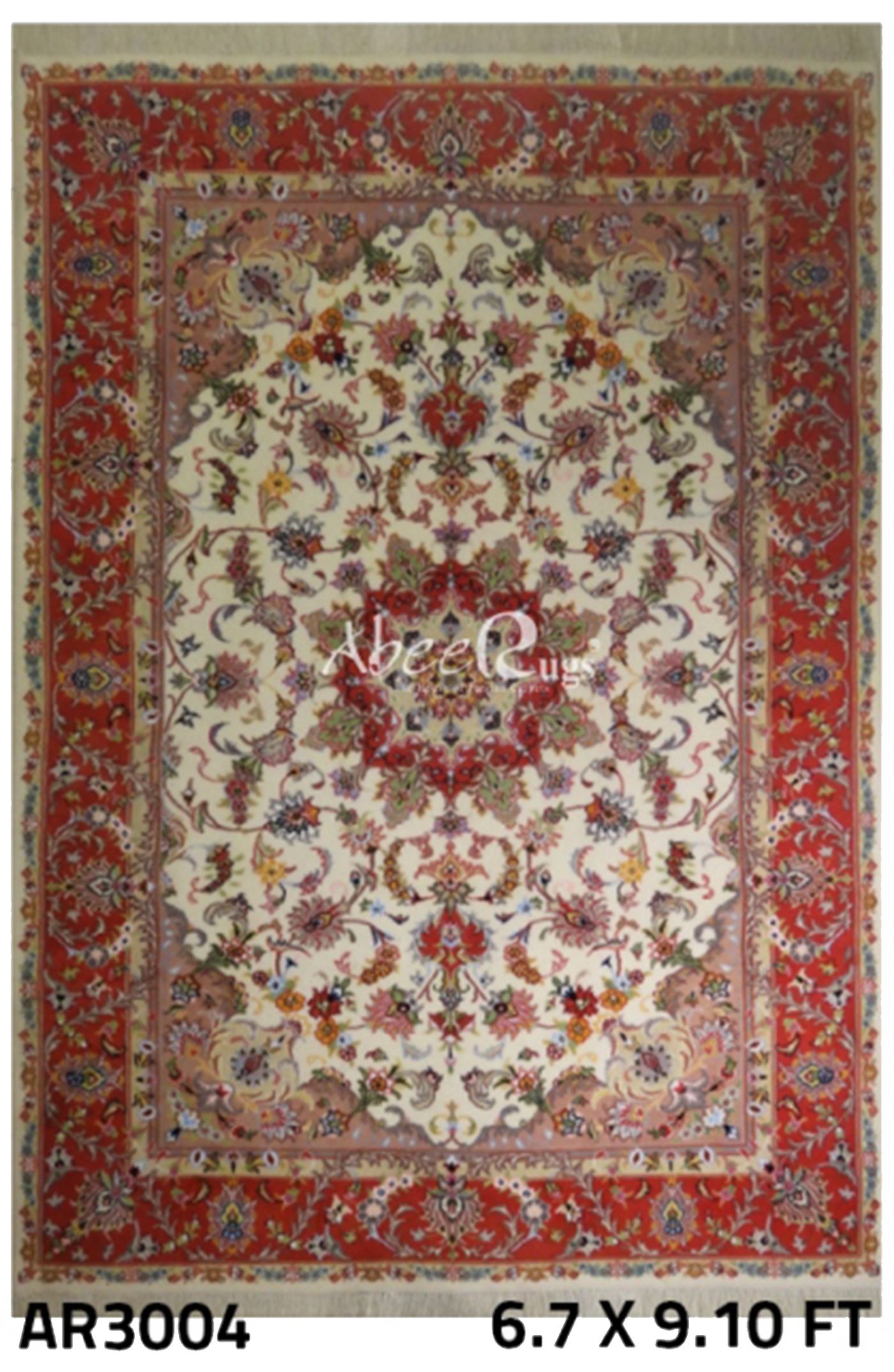 Tabriz Silk and Wool Cream - AR3004