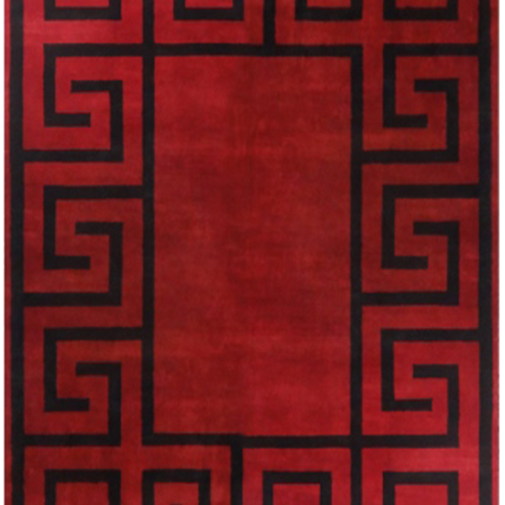 Versace Red Black Border AR3139 Abee Rugs