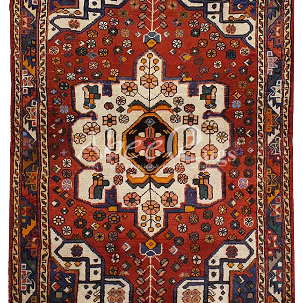 Persian Hamadan Red Tribal Wool Carpet - AR3567