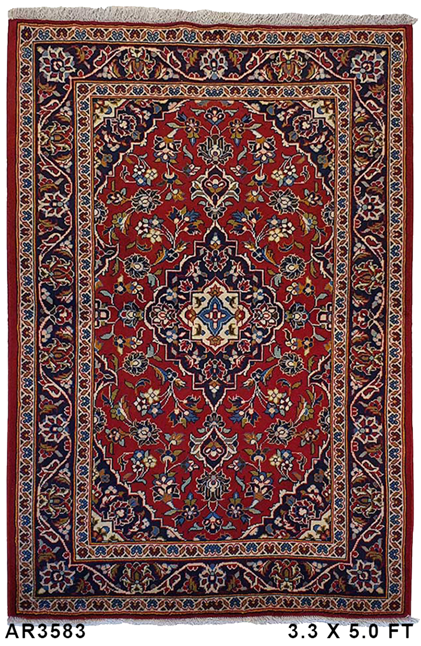 Persian Keshan Hand-Knotted Wool - AR3583