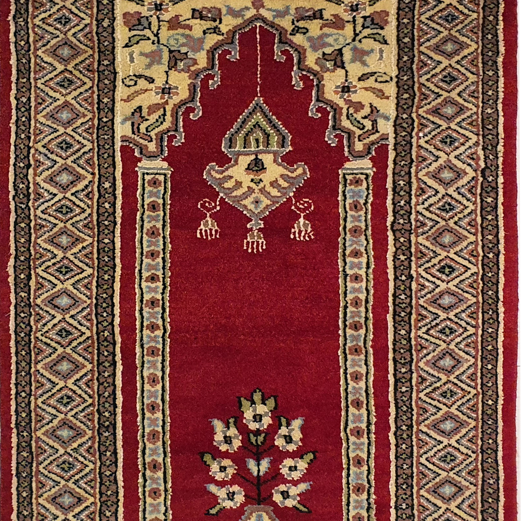 Prayer Rug with Mehrab Design Red - AR3787