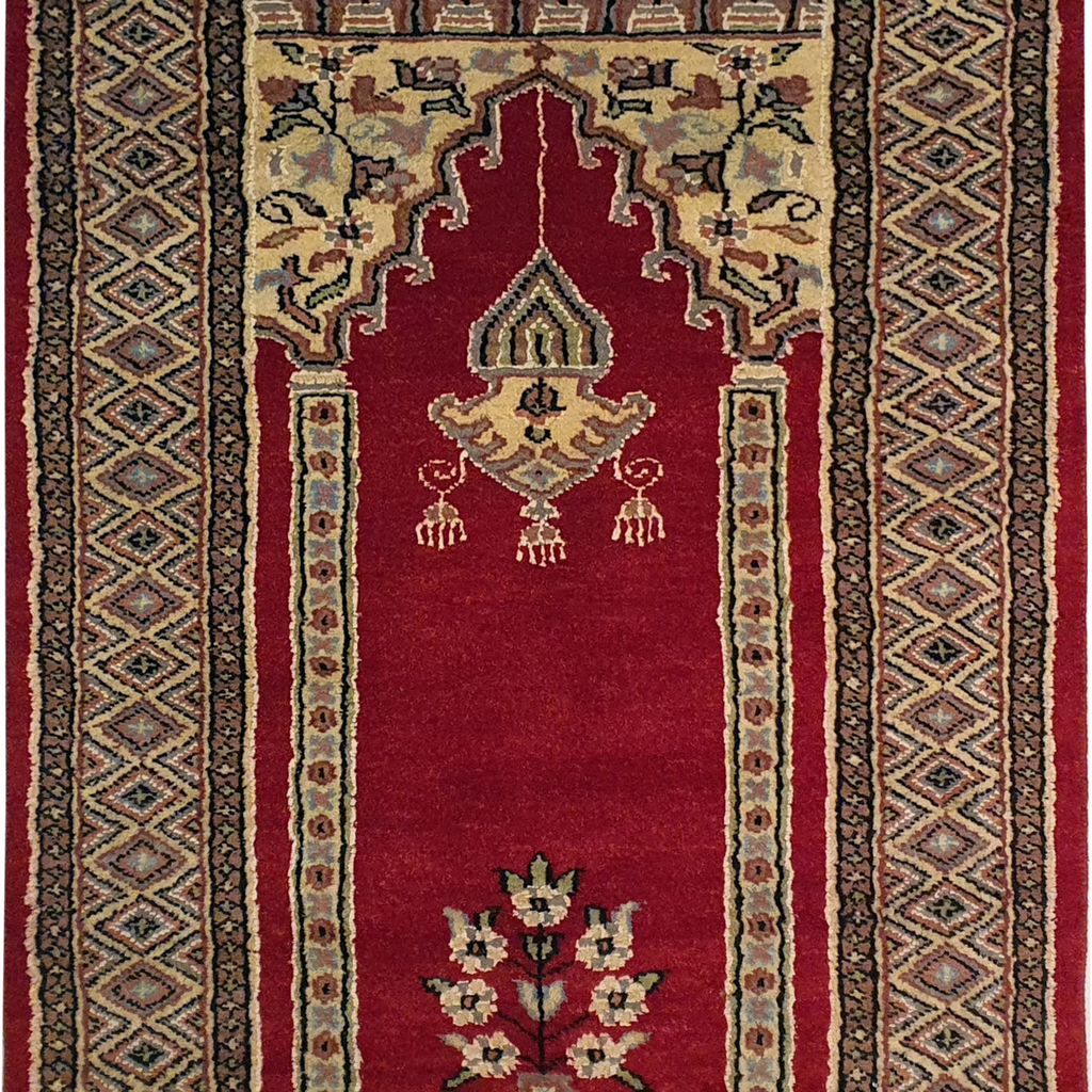 Prayer Rug with Mehrab Design Red - AR3788